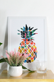 Objetos de Decoração Amarelos - Poster Abacaxi by Studio Mirabile 29,7 x 42,0 cm